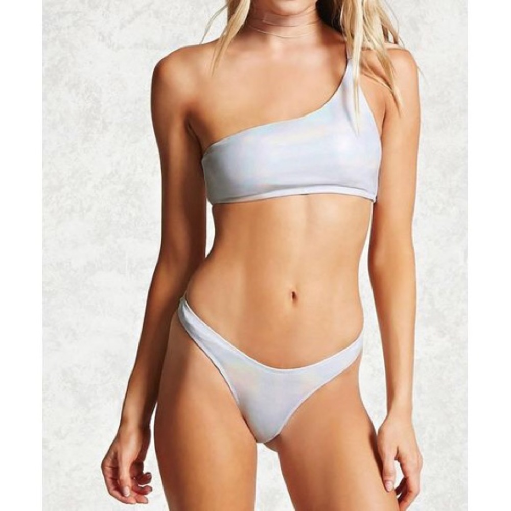 Silver Forever 21 Bikini Set
